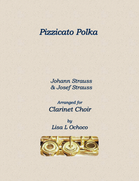 Pizzicato Polka For Clarinet Choir Sheet Music