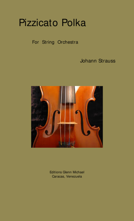 Pizzicato Polka For String Orchestra Or String Quintet Sheet Music