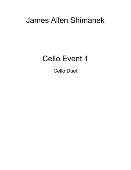 Free Sheet Music Placid Cello Event 1