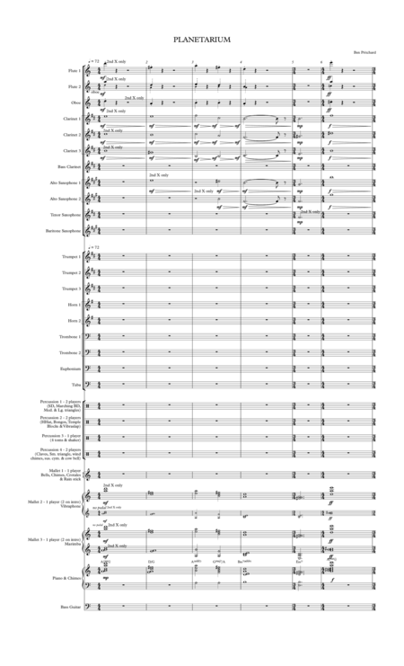 Free Sheet Music Planetarium