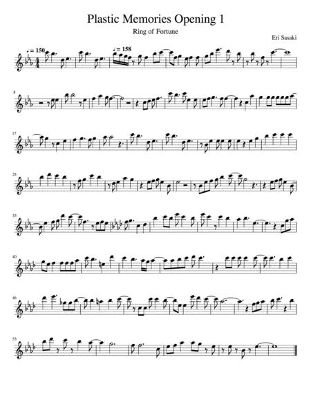 Plastic Memories Opening 1 Sheet Music