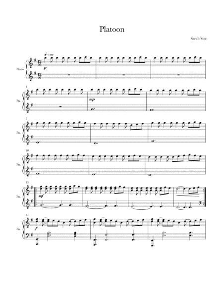 Free Sheet Music Platoon