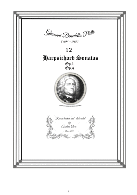 Free Sheet Music Platti 12 Harpsichord Or Piano Sonatas Op 1 Op 4