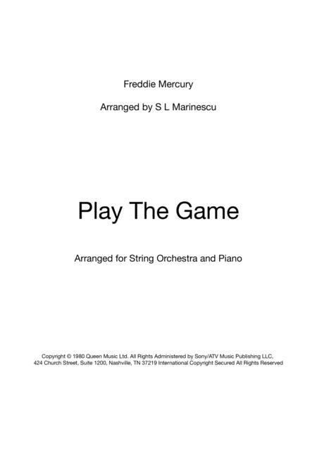 Free Sheet Music Play The Game