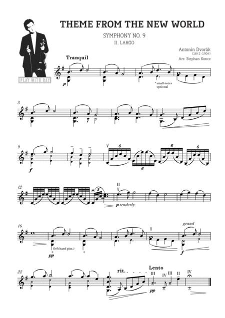 Play With Ray Dvorak Theme From The New World Sheet Music