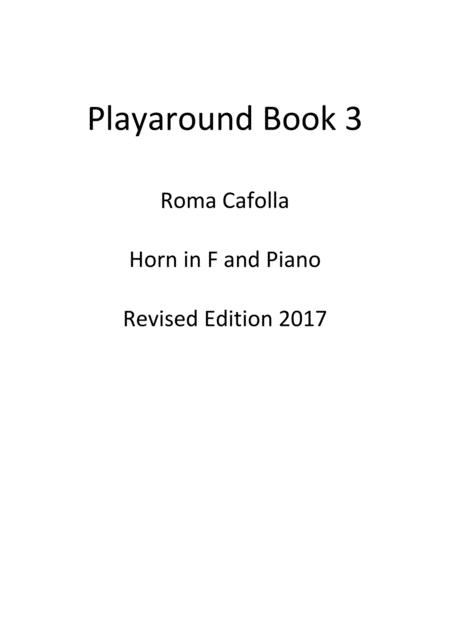 Playaround For Horn In F Book 3 Revised Edition 2017 Sheet Music