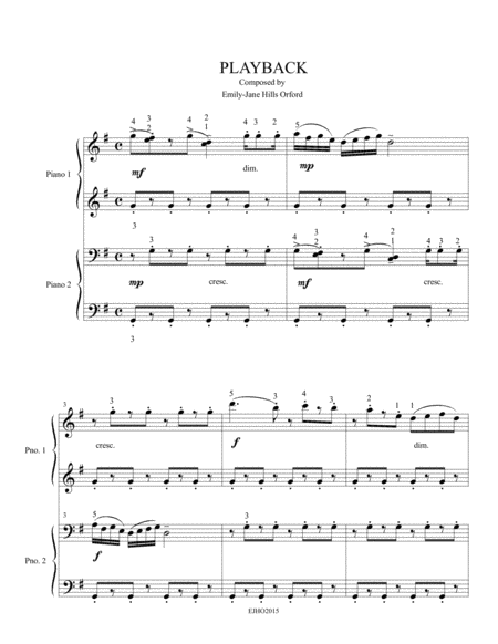 Playback Sheet Music