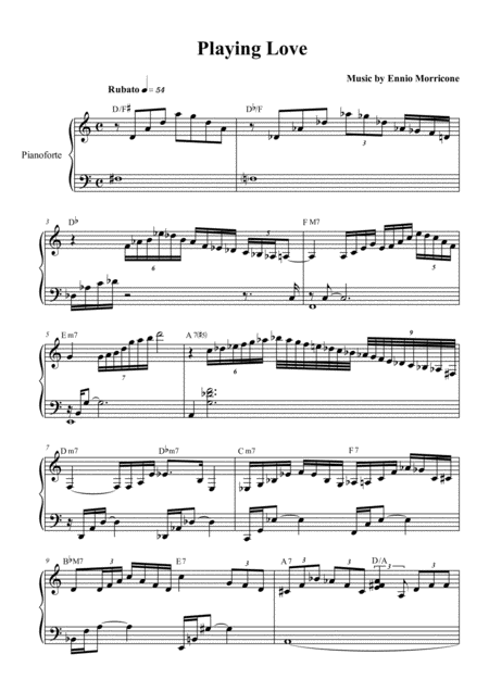 Playing Love Sheet Music