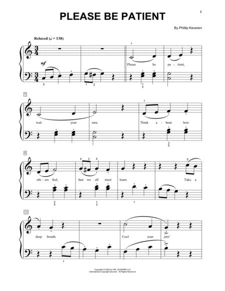 Please Be Patient Sheet Music