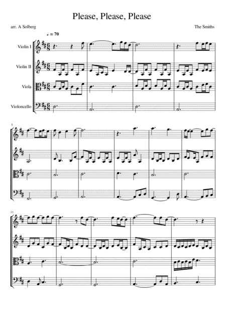 Please Please Please Let Me Get What I Want Sheet Music