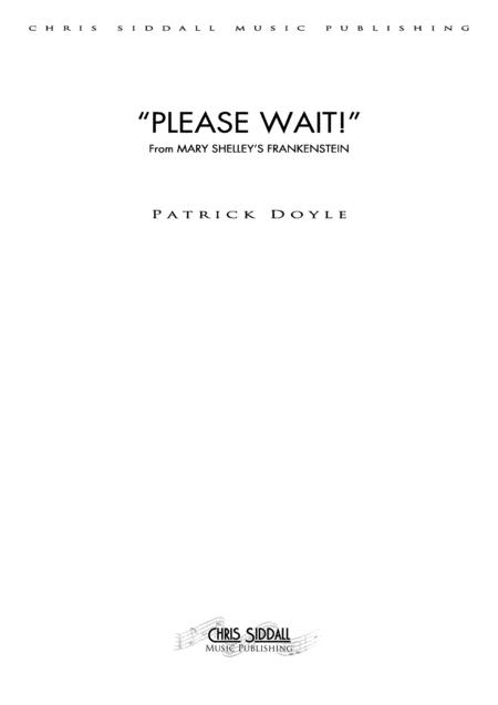 Please Wait From Mary Shelleys Frankenstein Sheet Music