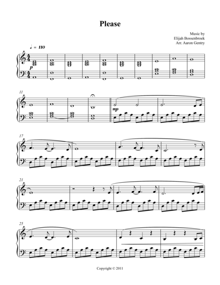 Please Sheet Music