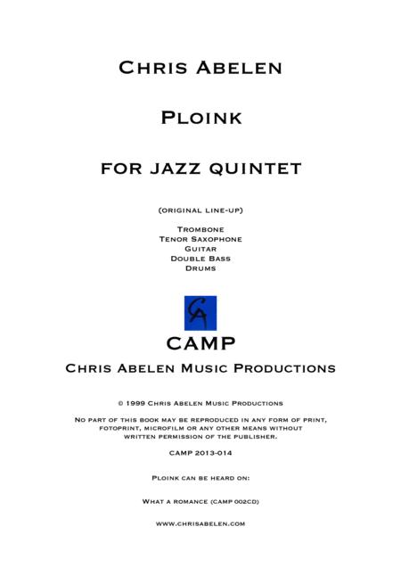 Free Sheet Music Ploink