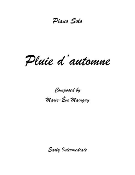 Pluie D Automne Sheet Music