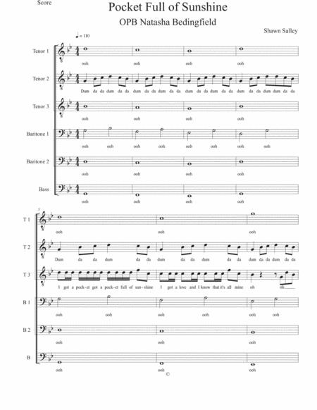 Pocket Full Of Sunshine Sheet Music