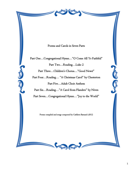 Poems And Carols Sheet Music