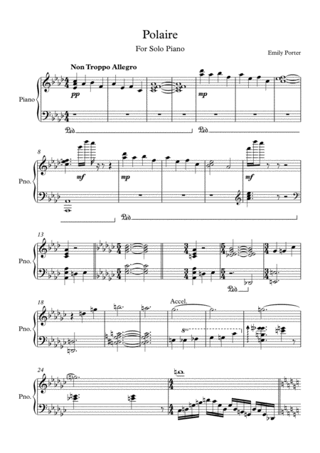 Free Sheet Music Polaire