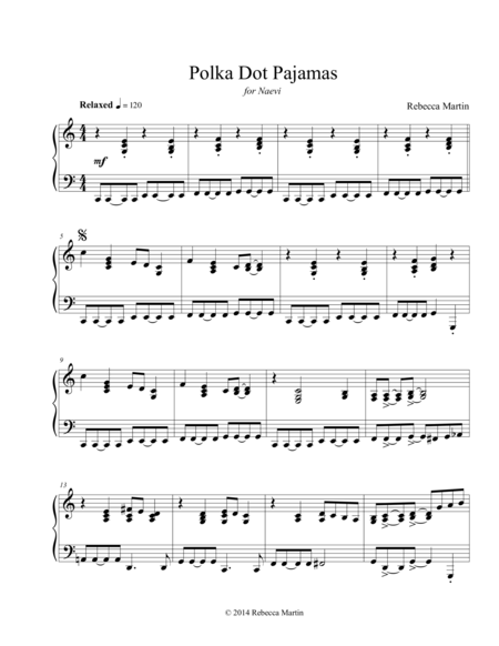 Polka Dot Pajamas Sheet Music