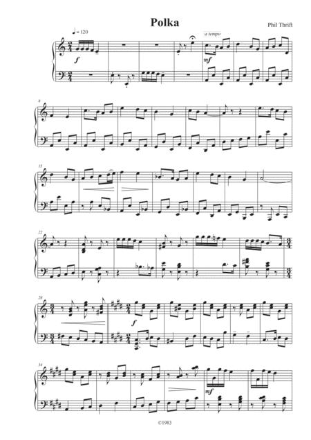 Free Sheet Music Polka For Piano