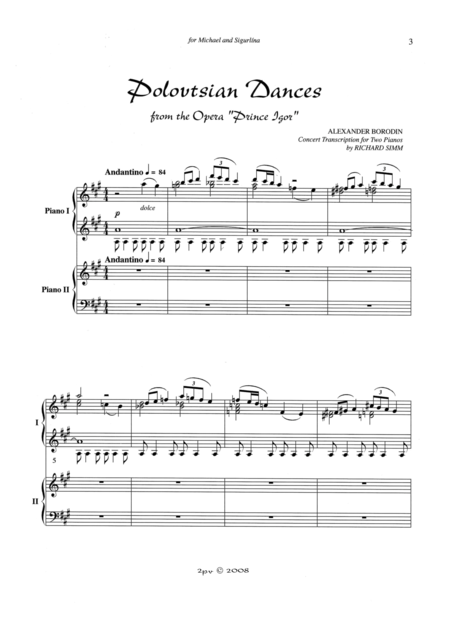 Polovtsian Dances Sheet Music