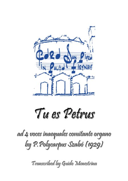 Polycarpus Szab Tu Es Petrus 1929 Sheet Music