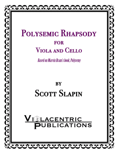 Polysemic Rhapsody For Viola And Cello Sheet Music