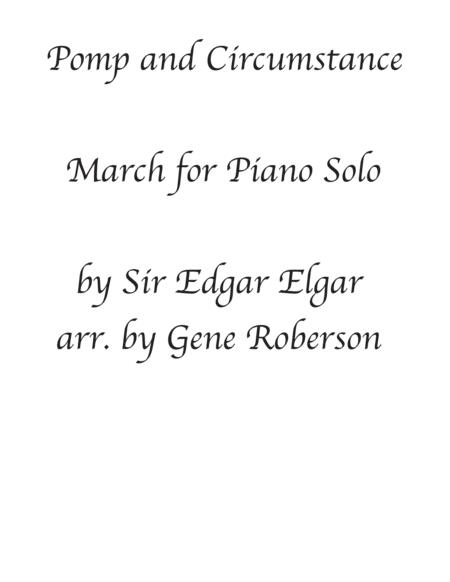 Pomp And Circumstance Advanced Piano Solo Arr Sheet Music
