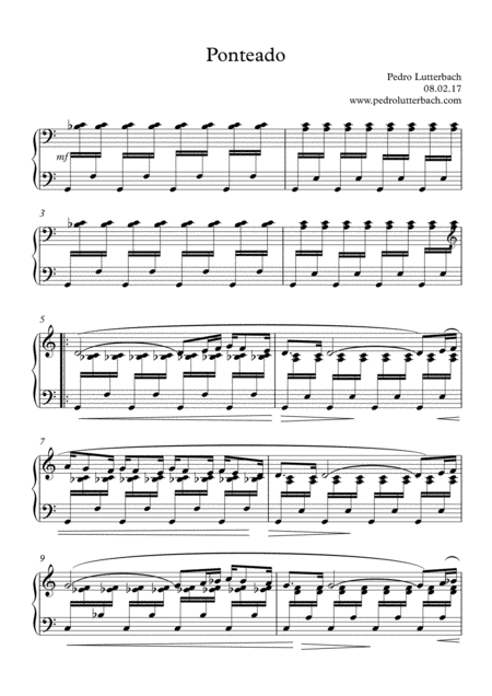 Free Sheet Music Ponteado