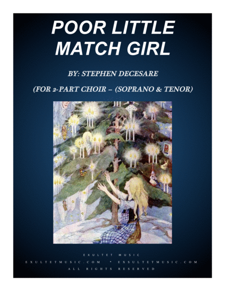 Poor Little Match Girl For 2 Part Choir Soprano Tenor Sheet Music