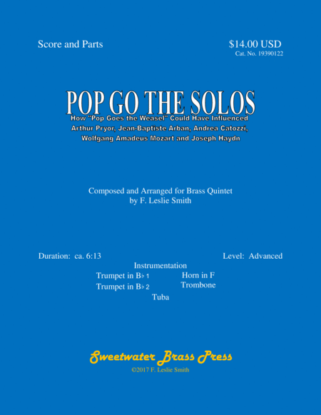 Free Sheet Music Pop Go The Solos