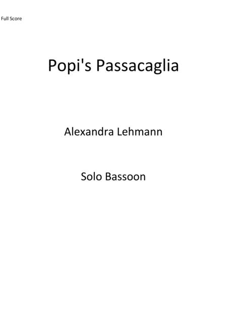 Free Sheet Music Popis Passacaglia