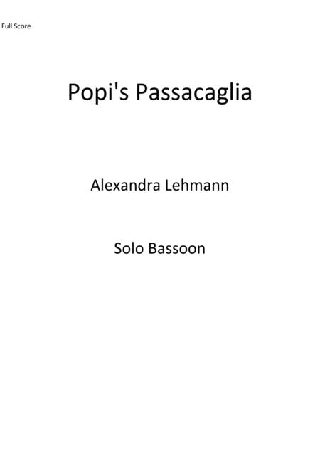 Popis Passacaglia Sheet Music