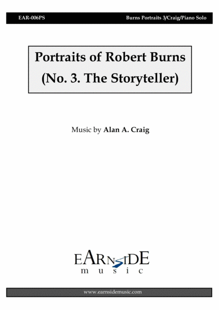 Portraits Of Robert Burns No 3 The Storyteller Sheet Music