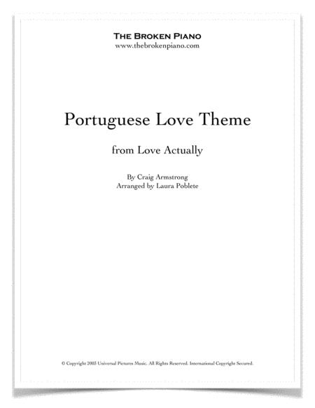Free Sheet Music Portuguese Love Theme Love Actually