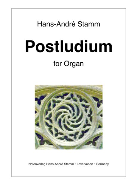 Free Sheet Music Postludium For Organ