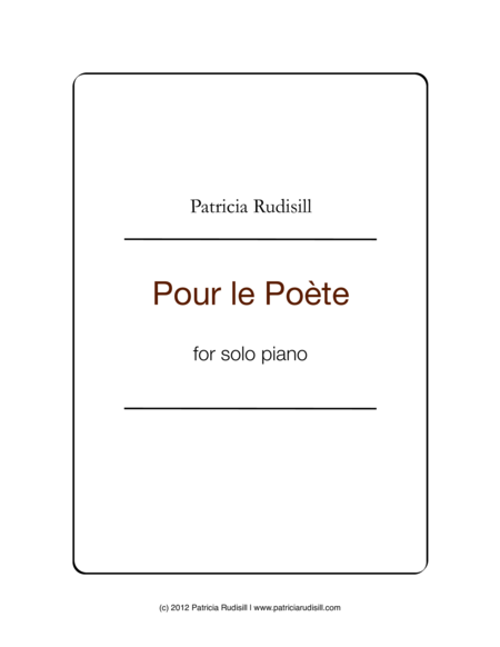 Free Sheet Music Pour Le Poete