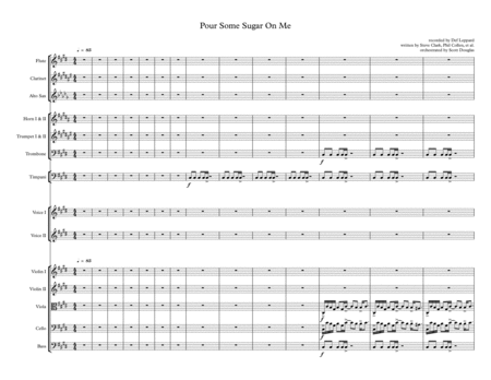 Pour Some Sugar On Me Sheet Music