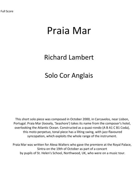 Praia Mar Sheet Music