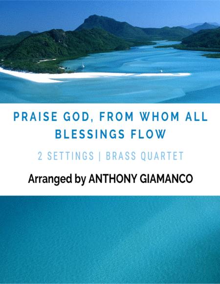 Praise God From Whom All Blessings Flow Brass Quartet Sheet Music