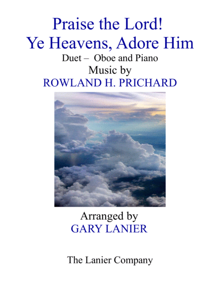 Free Sheet Music Praise The Lord Ye Heavens Adore Him Duet Oboe Piano With Score Part