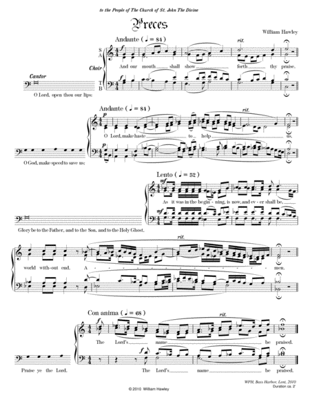 Preces Sheet Music