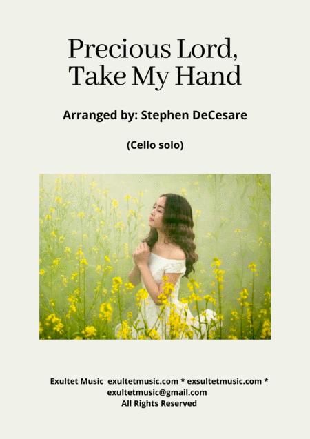 Free Sheet Music Precious Lord Take My Hand Cello Solo And Piano