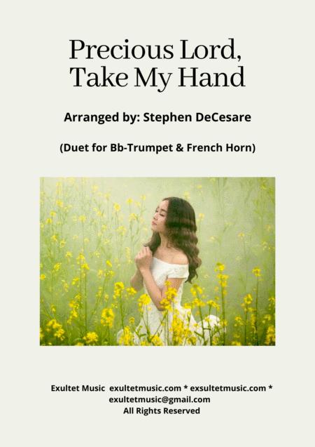 Free Sheet Music Precious Lord Take My Hand Duet For Bb Trumpet And French Horn