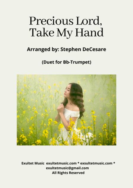 Free Sheet Music Precious Lord Take My Hand Duet For Bb Trumpet