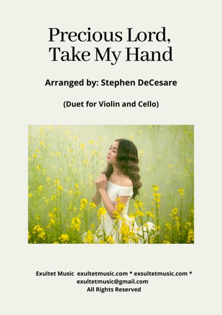 Free Sheet Music Precious Lord Take My Hand Duet For Violin And Cello