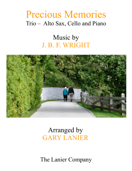 Precious Memories Trio Alto Sax Cello Piano With Score Part Sheet Music