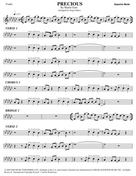 Precious Violin Sheet Music