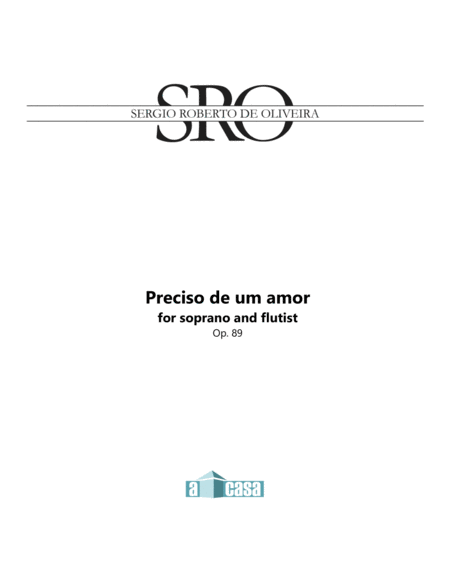 Free Sheet Music Preciso De Um Amor