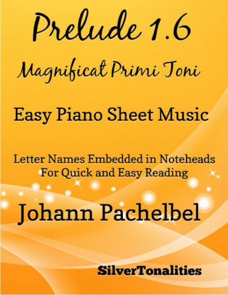 Free Sheet Music Prelude 1 6 Magnificat Primi Toni Easy Piano Sheet Music