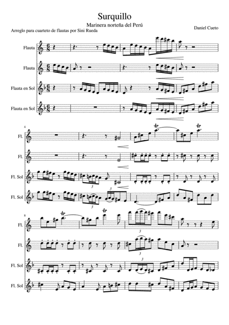 Prelude And Fantasia In G For String Quartet Sheet Music